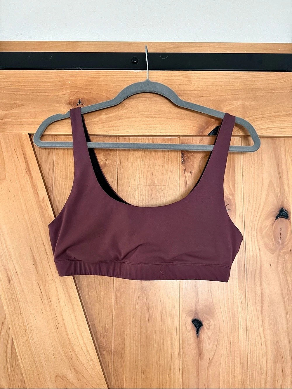 VUORI All The Form Sports Bra, Plum, Purple, Medium, Athletic Bra Top, Medium